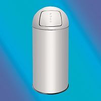 фото Ведро цилиндрич. 50 л с крышкой-качель PUSH AL72050SV