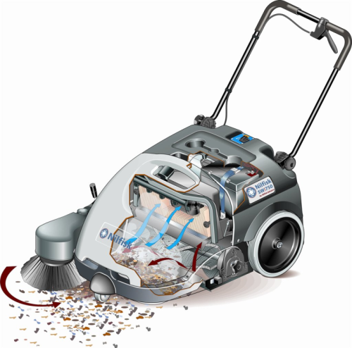 картинка Подметальная машина Nilfisk SW 750 фото 5 картинка Подметальная машина Nilfisk SW 750 фото 5