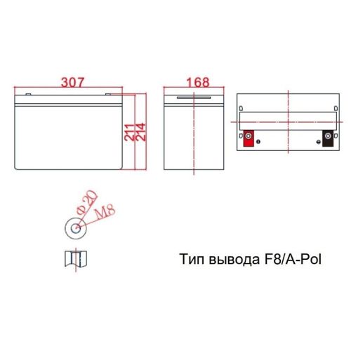 фото Свинцово-кислотная батарея Ventura GT 12 090 M8 фото 2 Свинцово-кислотная батарея Ventura GT 12 090 M8 фото 2