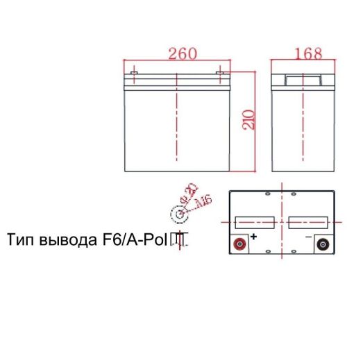 фото Свинцово-кислотная батарея Ventura GT 12 065 M6 фото 3 Свинцово-кислотная батарея Ventura GT 12 065 M6 фото 3