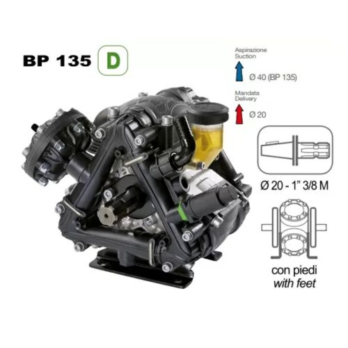 картинка Насос мембранный Comet BP135 D (124 л/мин; 20 бар) фото 5 картинка Насос мембранный Comet BP135 D (124 л/мин; 20 бар) фото 5