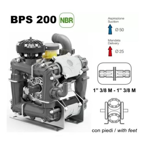 картинка Насос мембранный Comet ВPS200 (199 л/мин; 20 бар) фото 5 картинка Насос мембранный Comet ВPS200 (199 л/мин; 20 бар) фото 5