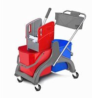 фото Двухведерная тележка Aquamatic 2x25 л