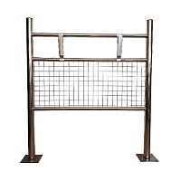 фото Стенд держатель для ковриков, н/сталь